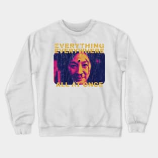 Everything Everywhere All At Once - retro purple Crewneck Sweatshirt